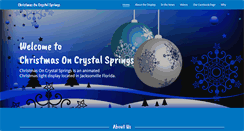 Desktop Screenshot of christmasoncrystalsprings.com