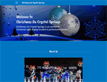 Tablet Screenshot of christmasoncrystalsprings.com